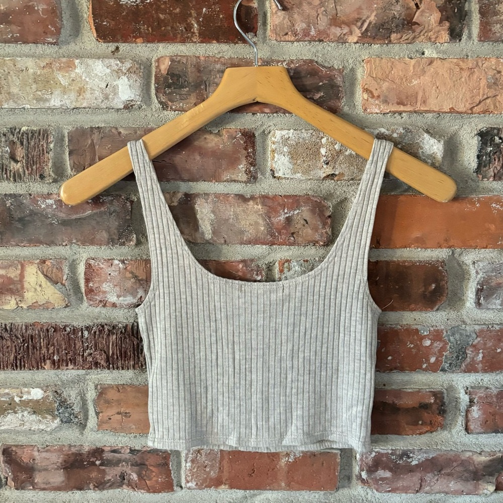 Reformation Ribbed Tank & Jogger Set in Beige - Picture 7 of 15